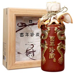 53度北京饭店百年珍藏单支礼盒1900龙瓶礼盒