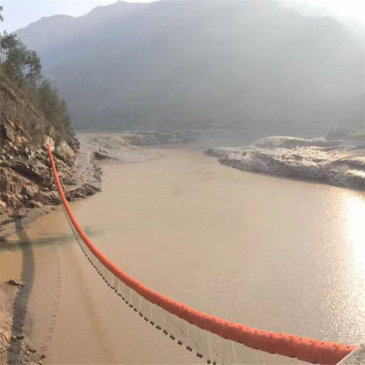 石梁河水库垃圾拦截浮筒浮式拦漂排