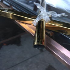 不銹鋼鈦金圓管 不銹鋼金色方管 彩色6米管