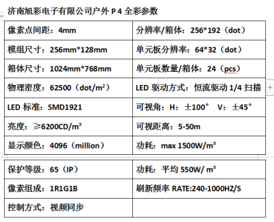 户外p4LED全彩显示屏定做