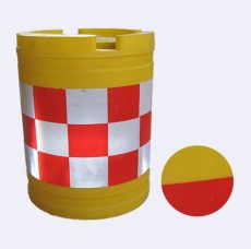 吹塑防撞桶 塑料水马圆形注水桶塑料隔离墩