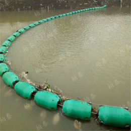 供应大量 尼龙绳串联塑料浮筒 挡垃圾拦污浮