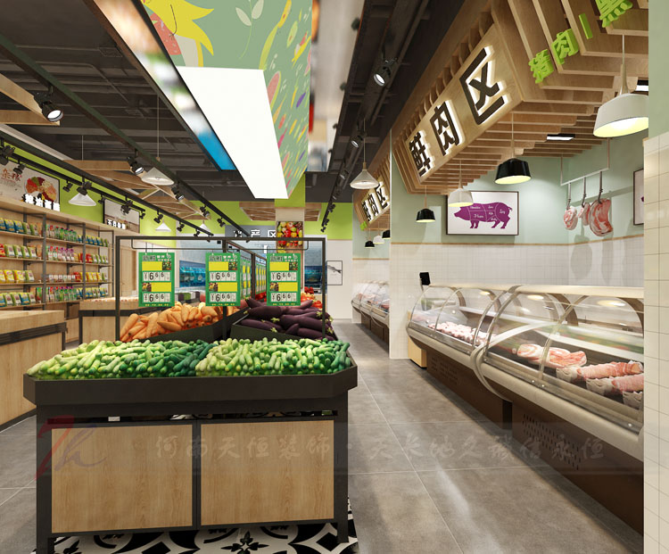 郑州生鲜超市装修设计要考虑客户的感受