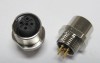 传感器插座-M12扁法兰板后安装不带线插座