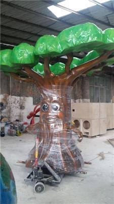 玻璃钢仿真树干树木雕塑还原绿色空工程