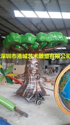 东莞玻璃钢仿真树雕塑树木雕塑模型道具报价