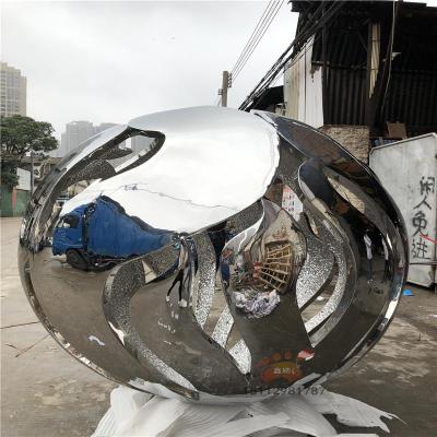 鏡面不銹鋼球體雕塑雙層鍛造水波紋新穎上新