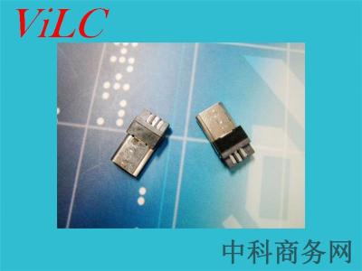 前五后五-双面焊线式MICRO 5P USB公头-3.0H