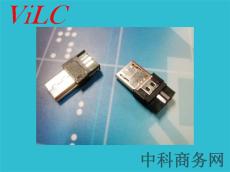 供应MICRO 5P USB公头-双面焊线 前五后五