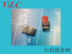 加厚MICRO 5P USB公头-双面焊线-带勾脚盘装