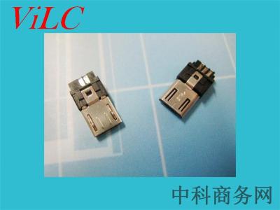 MICRO 5P USB公头-双面接线焊线式迈克公座