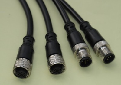 M12预制成型电缆连接器