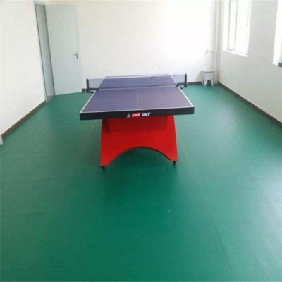 乒乓球地面地胶 运动塑胶地垫