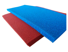 制衣厂服装烫台专用耐高温硅胶海绵板蓝色红