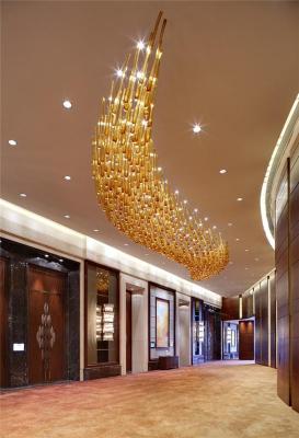 非标定制酒店大型手工玻璃艺术吊灯