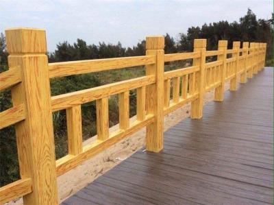 新型水泥仿木栏杆现身安阳仿木护栏厂家价格