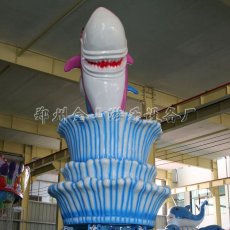 自控鲨鱼生产厂家   新型游乐设备
