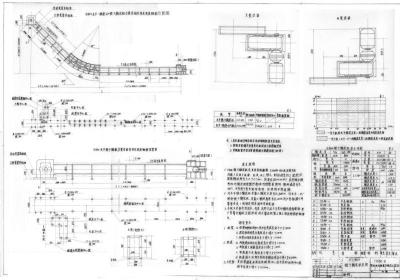 Z250埋刮板输送机CAD制造图纸