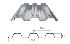 YX51-250-750型开口楼承板的参数如何