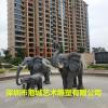 自然公园仿真动物玻璃钢大象雕塑哪家专业
