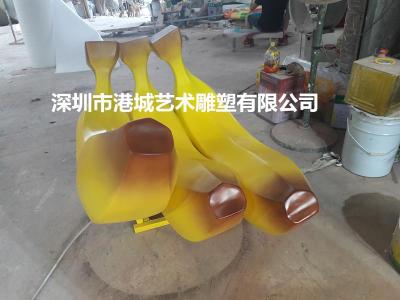农产品仿真玻璃钢香蕉雕塑提升区域知名度
