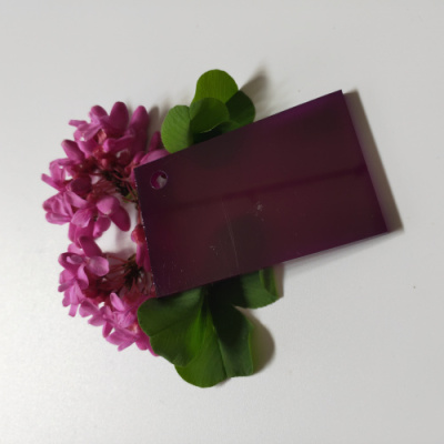 亚克力彩色半透明紫色有机玻璃整板加工