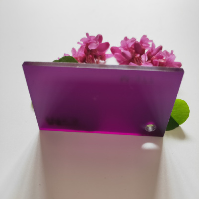 亚克力彩色半透明紫色有机玻璃整板加工