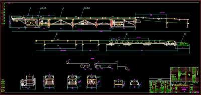 300圆管带式输送机CAD制造图纸