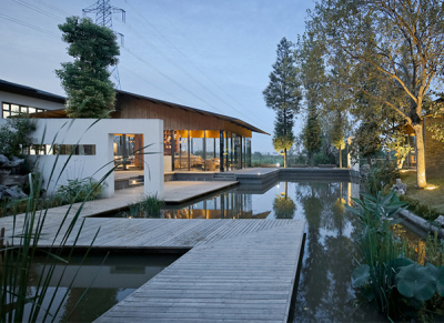 专业中式风格的别墅庭院设计-五行园林公司