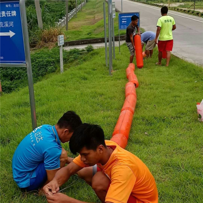 高分子防污屏高密度管式拦污排浮筒材质