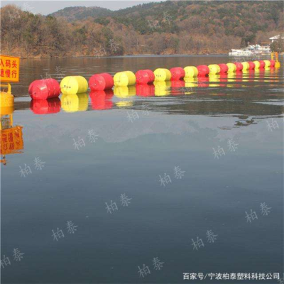 抗台风拦河网浮漂飘浮物浮球拦截网参数