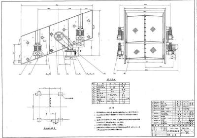 TD400胶带斗式提升机CAD制造图纸
