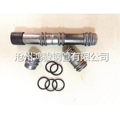 宁波厂价57x1.4钳压式声测管 套筒式声测管