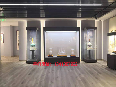 中国白瓷雕艺术展柜 全自动开启钢板展柜
