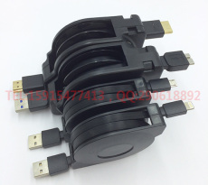 拉伸伸缩式HDMI高清连接线定制批发厂家