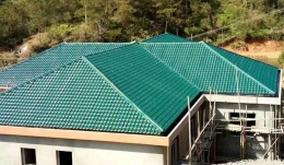 惠州apvc树脂瓦灰色墨绿色用作屋面顶棚好看