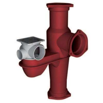 不降板同层排水系统专用配件铸铁排水汇集器