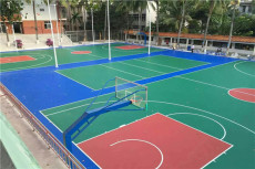 广州硅PU篮球场施工及篮球场材料厂家