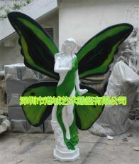 园林旅游开发基地玻璃钢蝴蝶仙子雕像供观赏