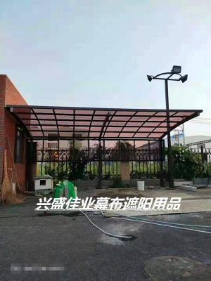 定做铝合金汽车停车棚耐力板车棚顶楼露台蓬