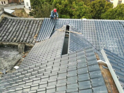 轻质树脂瓦复古仿真屋顶瓦房顶农村翻修屋面