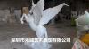 园林树脂白色飞马雕塑门口玻璃钢飞马雕塑