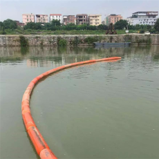 重庆江面水草拦截装置塑料拦污浮筒安装