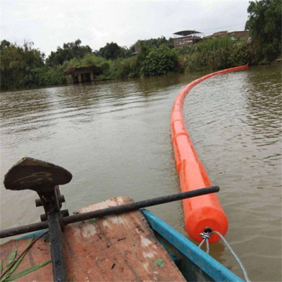 资江漂浮物拦污浮排油桶状拦漂装置