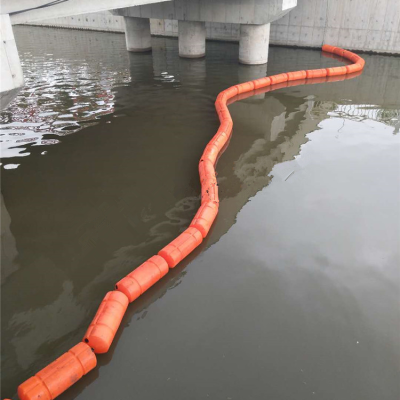 海面漂浮垃圾拦截浮桶水上挡渣浮排批发