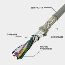 6芯拖链电缆0.3平方高柔耐油双绞屏蔽电缆线