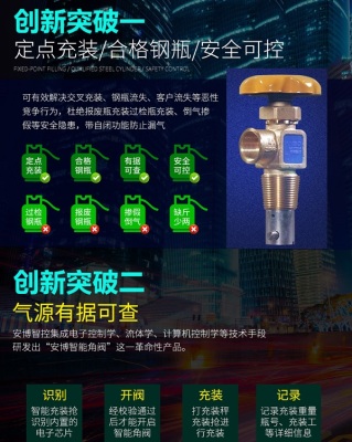 河南郑州液化气瓶智能角阀多少钱