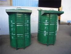 宁津建宏新研发产品油桶改装垃圾桶助力环卫