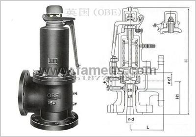 进口高压阀门英国OBE阀门全启式安全阀