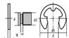 轴用开口挡圈 Locking washers